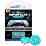 STEELSERIES KONTROLFREEK LOTUS PER PLAYSTATION 5 E PLAYSTATION 4 - LEVETTE AD ALTE PRESTAZIONI - 2 CONCAVE A VITA MEDIA - VERDE ACQUA/TRASPARENTE