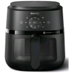 PHILIPS NA220/00 AIRFRYER FRIGGITRICE AD ARIA MULTICOOKER 1500W 4.2 LT 13 PROGRAMMI CON FINESTRA NERO