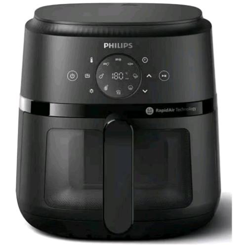 PHILIPS NA220/00 AIRFRYER FRIGGITRICE AD ARIA MULTICOOKER 1500W 4.2 LT 13 PROGRAMMI CON FINESTRA NERO