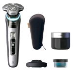 PHILIPS XP9204/30 PRESTIGE RASOIO ELETTRICO RICARICABILE WET&DRY SERIE 9000 TECNOLOGIA SKINLQ TESTINA FLESSIBILE CON CUSTODIA GRIGIO