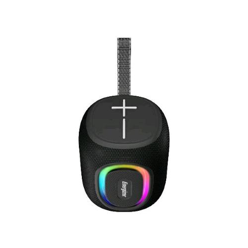 ENERGIZER BTS081 SPEAKER BLUETOOTH 5.2 RGB + POWERBANK 1200mAh MICRO SD, RGB, IPX65 WATERPROOF, FM RADIO,TWS NERO
