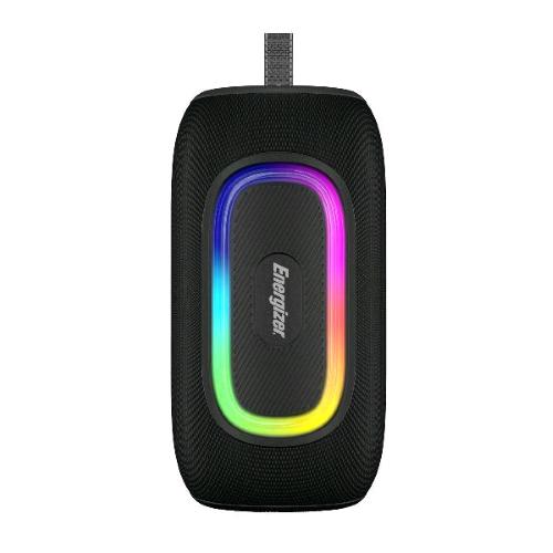 ENERGIZER BTS163 SPEAKER BLUETOOTH 5.2 RGB + POWERBANK 1800mAh MICRO SD, RGB, IPX65 WATERPROOF, FM RADIO,TWS NERO