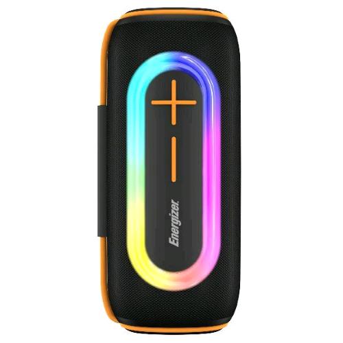 ENERGIZER BTS206 SPEAKER BLUETOOTH 5.2 RGB + POWERBANK 2400mAh MICRO SD, RGB, IPX65 WATERPROOF, FM RADIO,TWS NERO
