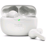 JBL WAVE BEAM AURICOLARI WIRELESS IN-EAR BLUETOOTH, WATERPROOF IP54 E ANTIPOLVERE IPX2, DEEP BASS SOUND, TECNOLOGIA SMART AMBIENT E VOICE AWARE, FINO A 32 H DI AUTONOMIA, BIANCO