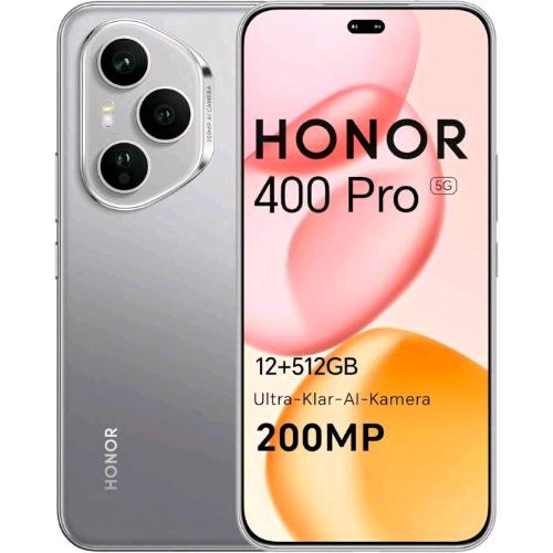 HONOR 400 PRO 5G DUAL SIM 6.7" OCTA CORE 512GB RAM 12GB 5G ITALIA LUNAR GREY