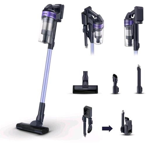 SAMSUNG VS15A6031R4 ASPIRAPOLVERE SENZA FILO SENZA SACCO CICLONICO 150W FILTRO HEPA CON ACCESSORI VIOLA