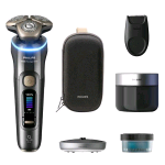 PHILIPS XP9204/30 RASOIO ELETTRICO PRESTIGE WET&DRY SERIE 9000 ULTRA TESTINA FLESSIBILE LAME NANOTECH CON CUSTODIA GRIGIO