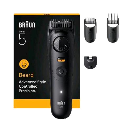 BRAUN BT5520 REGOLABARBA ELETTRICO RICARICABILE WET DRY 40 LUNGHEZZE 6 ACCESSORI NERO