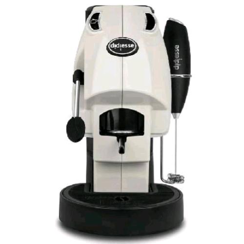 DIDIESSE FROG BABY MACCHINA DA CAFFE' A CIALDE 44 mm 450W SERBATOIO 1.3 LT CON FRULLINO E DOPPIO PORTACIALDA AVORIO