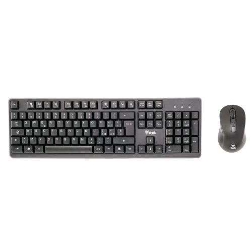 ITEK DEC W01 TASTIERA + MOUSE WIRELESS 2.4GHz NERO