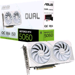 ASUS DUAL-RTX5060-O8G-WHITE NVIDIA GEFORCE RTX 5060 8 GB GDDR7 DUAL FAN PCI Express 5.0 1 x HDMI 3 x DISPLAYPORT BIANCO