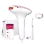 PHILIPS LUMEA ADVANCED 7000 SERIES EPILATORE A LUCE PULSATA IPL VISO E CORPO + RIFINITORE A PENNA BIANCO