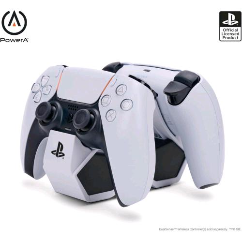 POWERA STAZIONE DI RICARICA DOPPIA PER CONTROLLER SENZA FILI DUALSENSE LICENZA UFFICIALE PLAYSTATION