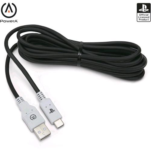 POWERA PS5 CAVO DI RICARICA CONTROLLER DUALSENSE DA USB A USB-C NERO