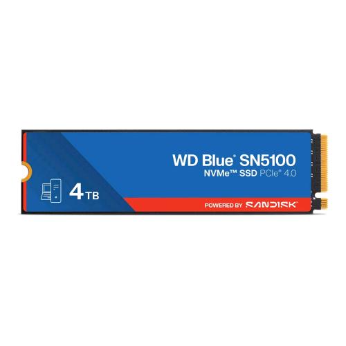WESTERN DIGITAL BLUE SN5100 SSD 4TB M.2 2280 NVMe INTERNO PCI Express 4.0  QLC 3D NAND 