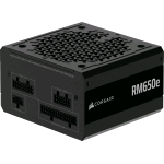 CORSAIR RM650e 2025 ALIMENTATORE 650W CYBENETICS GOLD COMPLETAMENTE MODULARE A BASSO RUMORE PCIe 5.1 ATX 3.1 NERO
