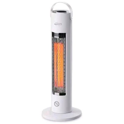 ARGOCLIMA STING STUFA ELETTRICA 600W 2 INTENSITA DI CALORE TUBOLARE IN FIBRA DI CARBONIO DISPOSITIVO DI SICUREZZA ANTIRIBALTAMENTO SPEGNIMENTO AUTOMATICO BIANCO