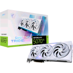 MSI GEFORCE RTX 5070 Ti 16G GAMING TRIO OC WHITE NVIDIA 16 GB GDDR7 PCI Express 5.0 TRIPLE FAN 1 x HDMI 3 x DISPLAYPORT