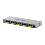 NETGEAR EASY SMART GS116EPP-100EUS SWITCH GESTITO L3 16 PORTE - 1 x 10/100/1000 + 15 x 10/100/1000 (PoE+) PoE+ (231 W) DESKTOP