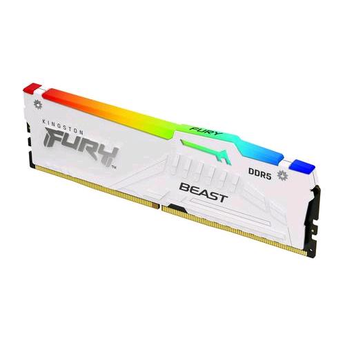 KINGSTON FURY BEAST RGB XMP EXPO 16GB 1 x 16GB DDR5 6.000MHz CL 30 DIMM BIANCO