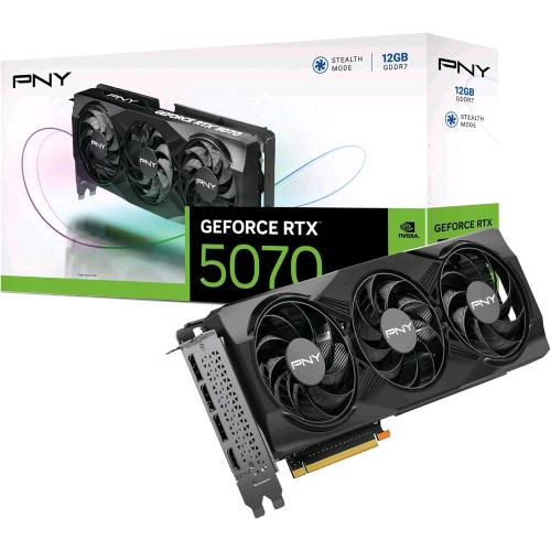 PNY GEFORCE RTX 5070 NVIDIA 12 GB GDDR7 DLSS 4 TRIPLE FAN 