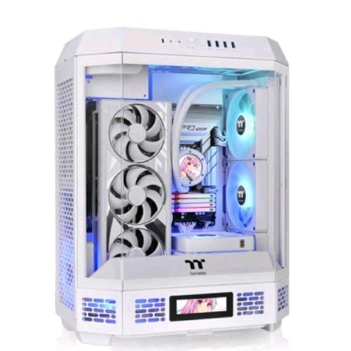THERMALTAKE THE TOWER 600 SNOW MIDI TOWER GAMING ATX, micro ATX, Mini-ITX VETRO TEMPERATO BIANCO