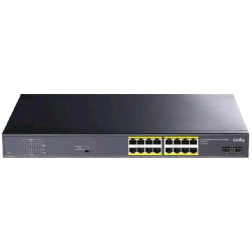 CUDY GS1020PS2 SWITCH 18 PORTE 16 PORTE GIGABIT PoE+ 2 SFP (30 W PORTA)