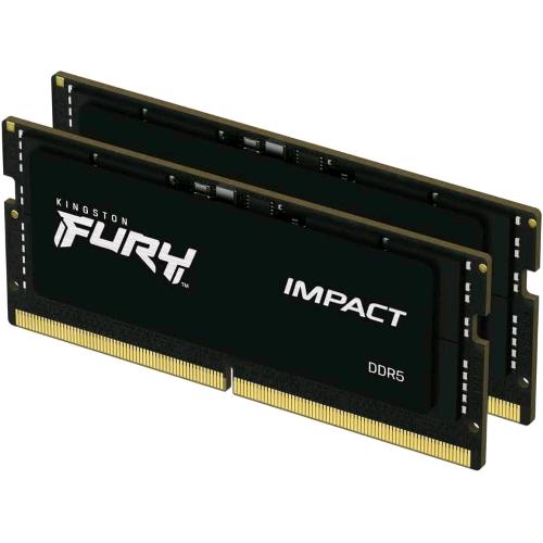 KINGSTON FURY IMPACT XMP 32GB 2 x 16GB DDR 5 6.000MHz CL38 SO-DIMM NERO