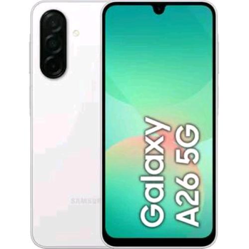 SAMSUNG A266 GALAXY A26 5G DUAL SIM 6.7" OCTA CORE 128GB MEMORIA ESPANDIBILE RAM 6GB 5G EUROPA WHITE