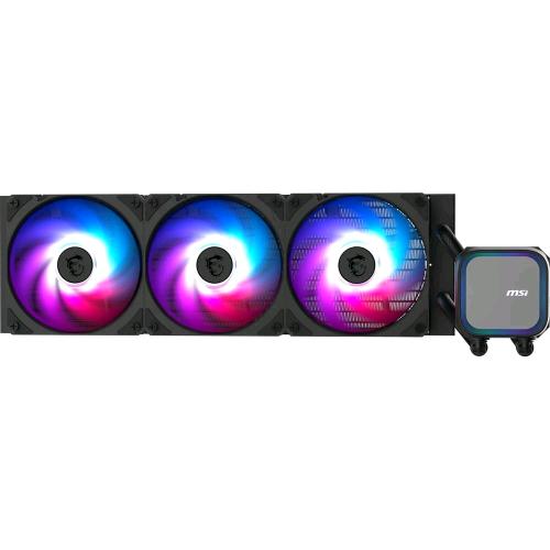 MSI MAG CORELIQUID A13 360 DISSIPATORE A LIQUIDO VENTOLE CON CUSCINETTO RIFLE TRIPLE FAN SOCKET LGA 1700/1200/1156/1155/1151/1150 AMD AM4/AM3 /AM3/AM2 /AM2/FM2/FM1 NERO