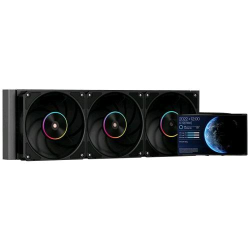 ITEK THERMORA 50B DISSIPATORE A LIQUIDO 360MM SKT UNIVERSALE ARGB PWM  FAN LCD 5" CON SOFTWARE INCLUSO 3 VENTOLE NERO