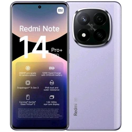 XIAOMI REDMi NOTE 14 PRO+ 5G DUAL SIM 6.67" OCTA CORE 512GB RAM 12GB 5G WIND3 LAVENDER PURPLE