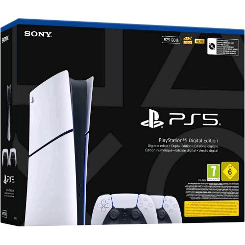SONY PS5 DIGITAL EDITION CHASSIS E 825GB BUNDLE + DUE CONTROLLER WIRELESS DUALSENSE
