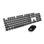 CELLY KIT TASTIERA FULL SIZE WIRELESS TASTI SILENZIOSI LAYOUT ITALIANO + MOUSE OTTICO BIANCO NERO