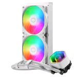COOLER MASTER MASTERLIQUID 240 CORE II WHITE ARGB CPU LIQUID COOLER 240mm INTEL 1851/1700/1200 AMD AM5/AM4 BIANCO