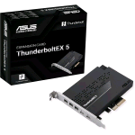 ASUS THUNDERBOLTEX 5 - THUNDERBOLT-ADAPTER PCIE 4.0 X4 2x THUNDERBOLT5 3 x MINI-DISPLAYPORT NERO
