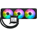 ASUS PRIME LC 360 ARGB LCD DISSIPATORE A LIQUIDO ALL-IN-ONE SCHERMO LCD PER CONTROLLO CPU E GPU TRE VENTOLE 360mm CON LED ARGB POMPA ASETEK COMPATIBLE CON DIVERSE SCHEDE MADRI INTEL E AMD NERO