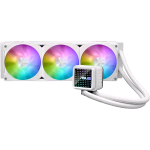 ASUS PRIME LC 360 ARGB WHITE DISSIPATORE A LIQUIDO ALL-IN-ONE TRE VENTOLE 360mm CON LED ARGB E ILLUMINAZIONE AURA 40CM DI TUBI COMPATIBLE CON DIVERSE SCHEDE MADRI INTEL E AMD BIANCO