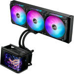 ASUS ROG RYUO IV SLC 360 ARGB DISSIPATORE A LIQUIDO CON SCHERMO CURVO 2K AMOLED DA 6.67" PER EFFETTI 3D TUBI DA 200MM VENTOLE ARGB COMPATIBILE CON INTEL LGA 1851 E 1700 E AMD AM5 E AM4 NERO