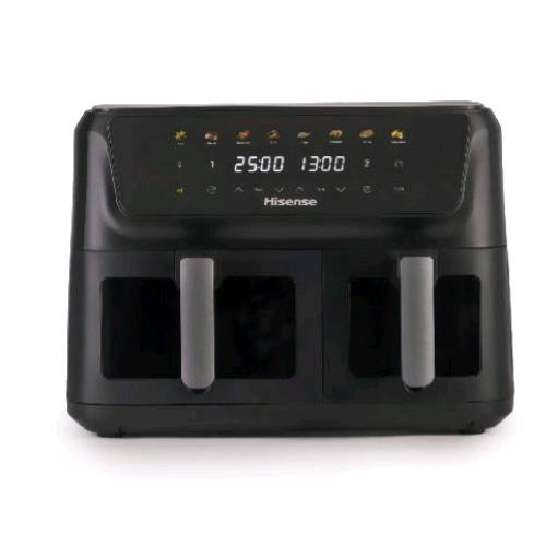 HISENSE HAF2700 FRIGGITRICE AD ARIA 11 LT 2700W DOPPIO CESTELLO 8 PROGRAMMI CONTROLLO TOUCH NERO