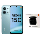 XIAOMI REDMi 15C DUAL SIM 6.9" OCTA CORE 128GB RAM 4GB 4G LTE TIM MINT GREEN + AURICOLARI BLUETOOTH REDMI BUS 6 ACTIVE