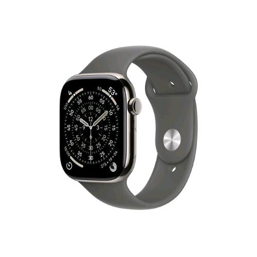 APPLE WATCH SERIES 11 GPS + CELLULAR 5G 46mm CASSA TITANIO NATURALE CON BAND GRIGIO PIETRA- M/L