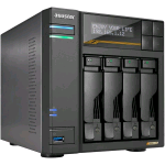 ASUSTOR LOCKERSTOR 4 GEN3 AS6804T NAS 4 BAY AMD RYZEN QUAD-CORE 2.3 GHz, RAM ECC DDR5, 4 slot M.2 NVMe, PORTA DUAL 5GbE E DUAL 10GbE, USB 4.0 Type-C, Network Attached Storage