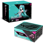 ASUS ROG THOR 1200W PLATINUM III HATSUNE MIKU EDITION ARGB GAMING ALIMENTATORE 1.200W 80 PUS PLATINUM GaN-MOSFET MODULARE PFC ATTIVO ATX 3.1