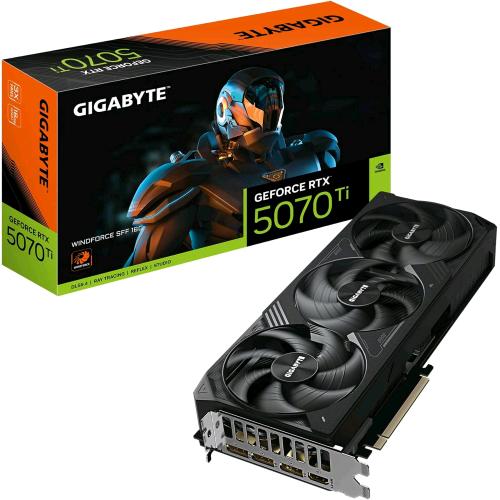 GIGABYTE GEFORCE RTX 5070 Ti WINDFORCE SFF 16GB GDDR7 DLSS4 TRIPLE FAN PCI Express x16 5.0