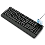 ATLANTIS P013-K810S TASTIERA USB LAYOUT ITALIANO CON LETTORE DI SMART CARD CNS E CRS INCORPORATO CAVO 1.5 MT NERO