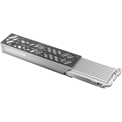 COOLER MASTER ORACLE AIR BOX ESTERNO PER SSD M.2 2280-2260-2242-2240-2230 NVMe CON DISSIPATORE DI CALORE USB-C 3.2 Gen2 ARGENTO