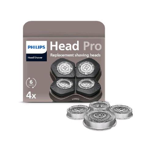 PHILIPS TESTINE DI RICAMBIO ORIGINALI PER RASOIO ELETTRICO COMPATIBILI CON HEAD SHAVER PRO CONF 4 Pz.