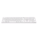 NILOX KEYBOARD TASTIERA ALLUMINIO DUAL WIRELESS + BLUETOOTH BATTERIA INTEGRATA LAYOUT ITALIANO 105 TASTI ARGENTO