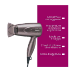 BEURER HC17 PHON ASCIUGACAPELLI 1300W 2 VELOCITA' 2 TEMPERATURE MANICO PIEGHEVOLE CON CONCENTRATORE 